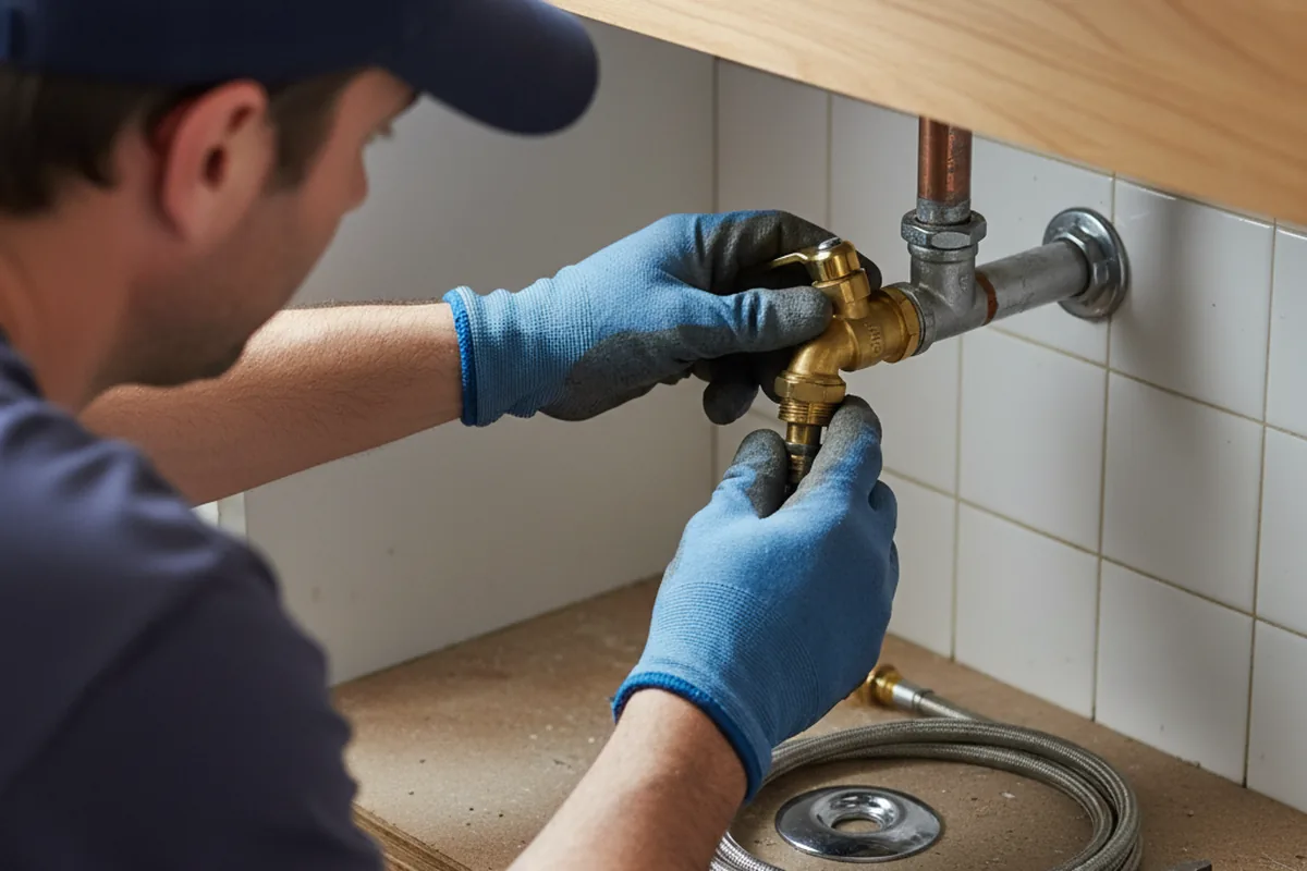 Shutoff valve and fitting work during Emergency Plumbing in Port Republic